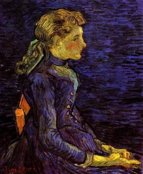 marriage portrait of isaac massa en beatrix van der laen Painting - Portrait of Adeline Ravoux Vincent van Gogh